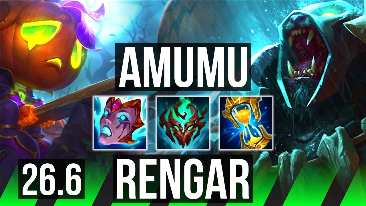 AMUMU vs RENGAR (JGL) | EUW Mestre | 26.6
