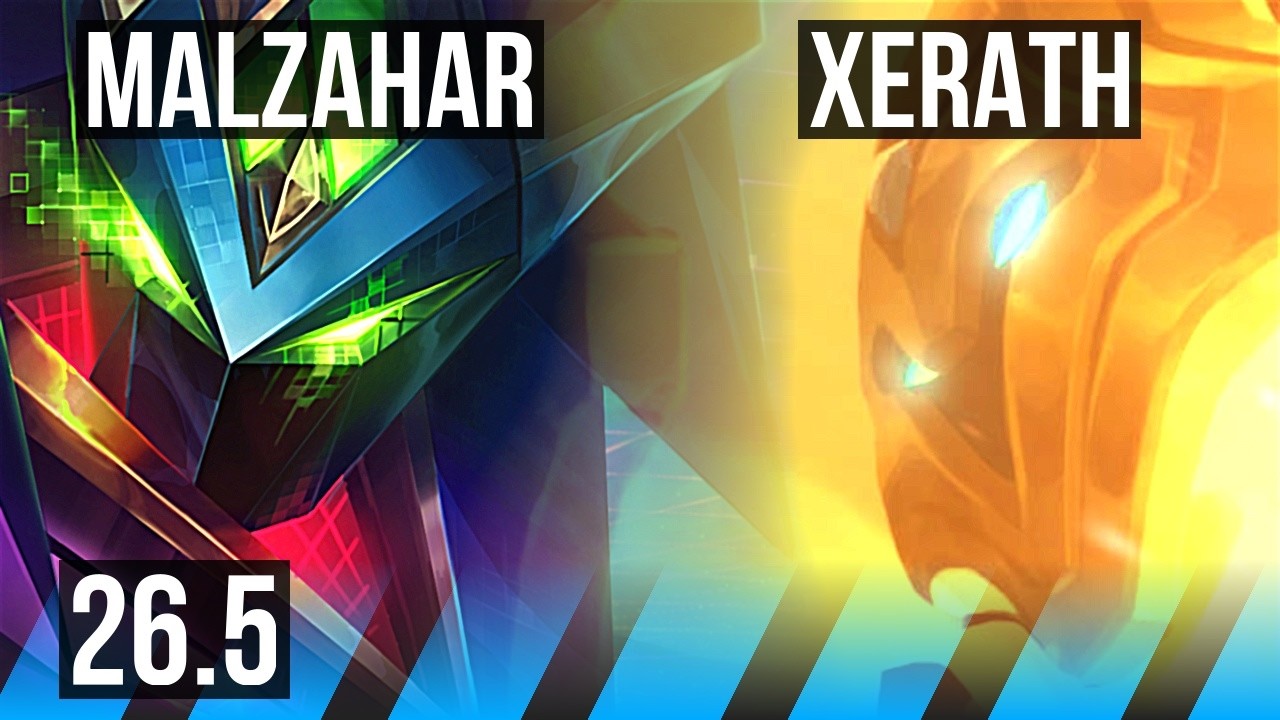 MALZAHAR vs XERATH (MID) | Good KDA: 7/1/12 | KR Diamante | 26.5