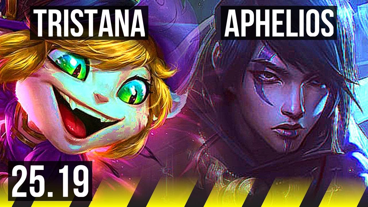 TRISTANA & Yuumi vs APHELIOS & Zilean (ADC) | Retorno, 60k Dano, Lendário | NA Grão-Mestre | 25.19