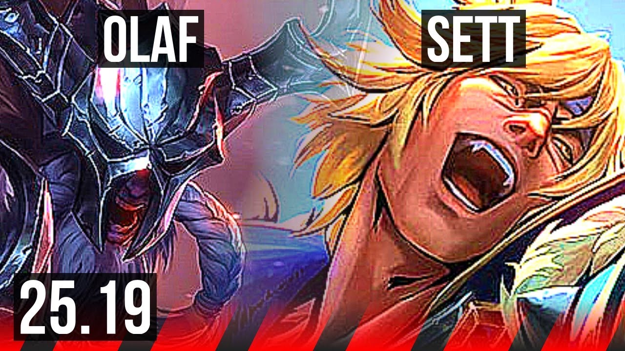 OLAF vs SETT (TOP) | 14/1/4, 9 Abates Solo, Lendário | EUW Diamante | 25.19