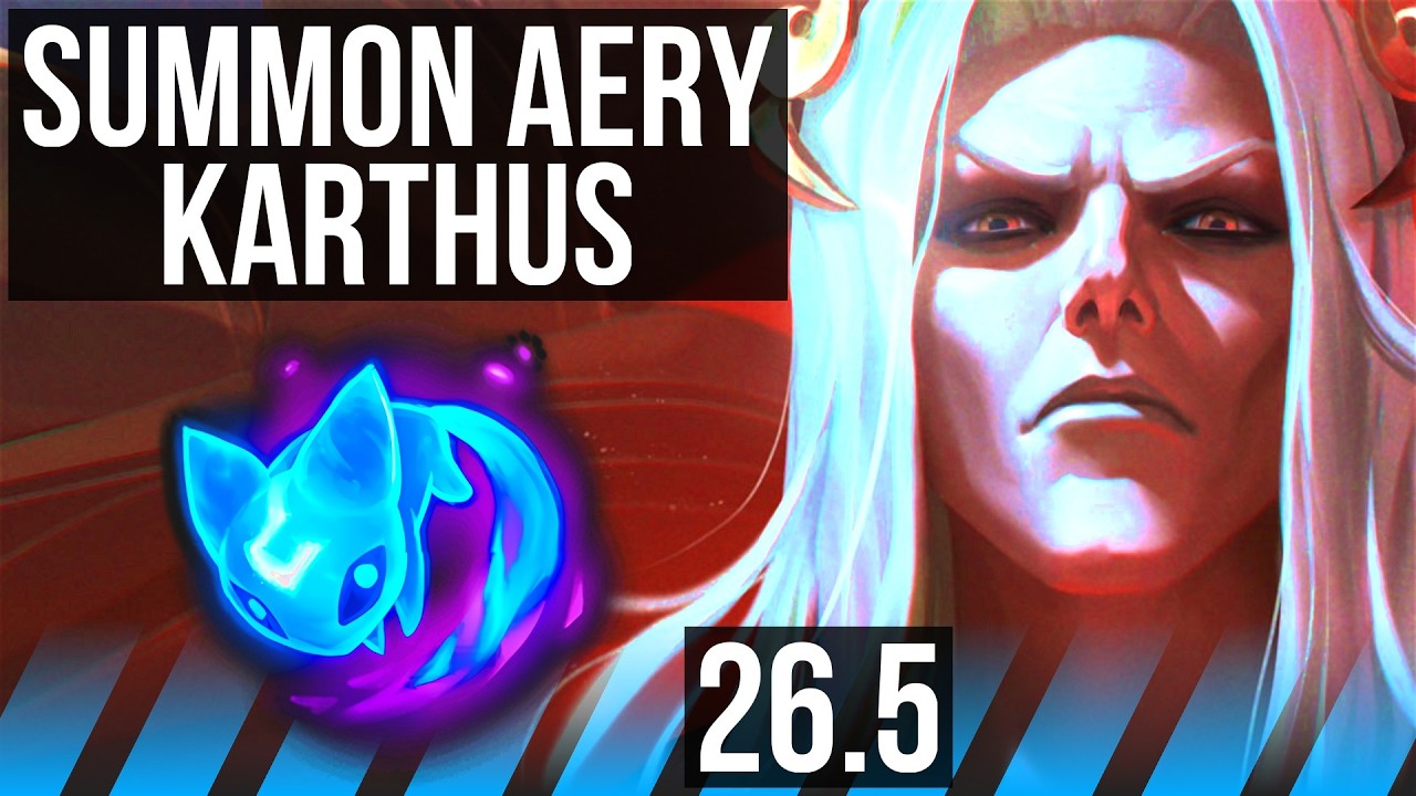 KARTHUS vs YASUO (MID) | Summon Aery, 7k gold Retorno, 61K Dano | EUW Diamante | 26.5