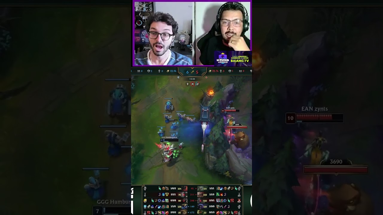 INACREDITÁVEL O QUE O ZYNTS FEZ COM O ESA #leagueoflegends #cblol #kingslendas
