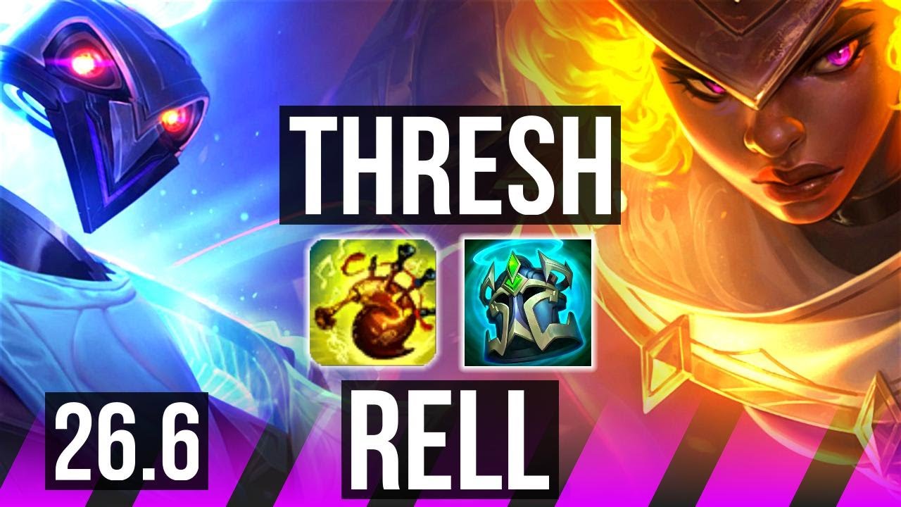 THRESH & Lucian vs RELL & Ezreal (SUP) | Good KDA: 2/2/23 | KR Grão-Mestre&hellip;