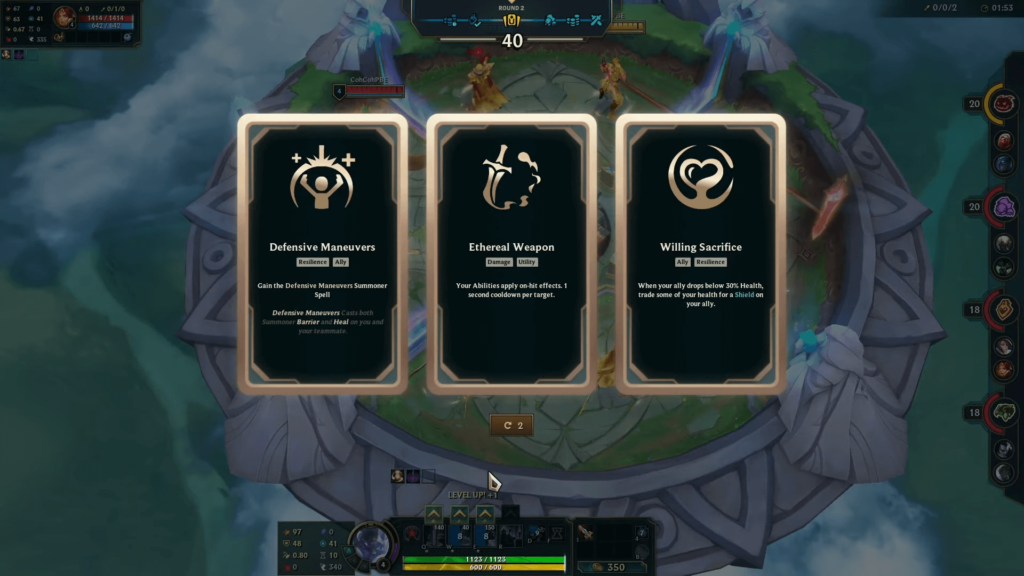 lol arena 2v2 augments