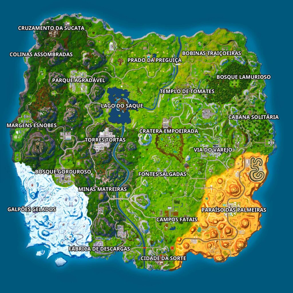 Mapa do Capítulo 4 Temporada Raiz