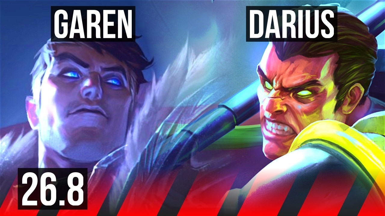 GAREN vs DARIUS (TOP) | Good KDA: 14/1/5 | NA Mestre | 26.8