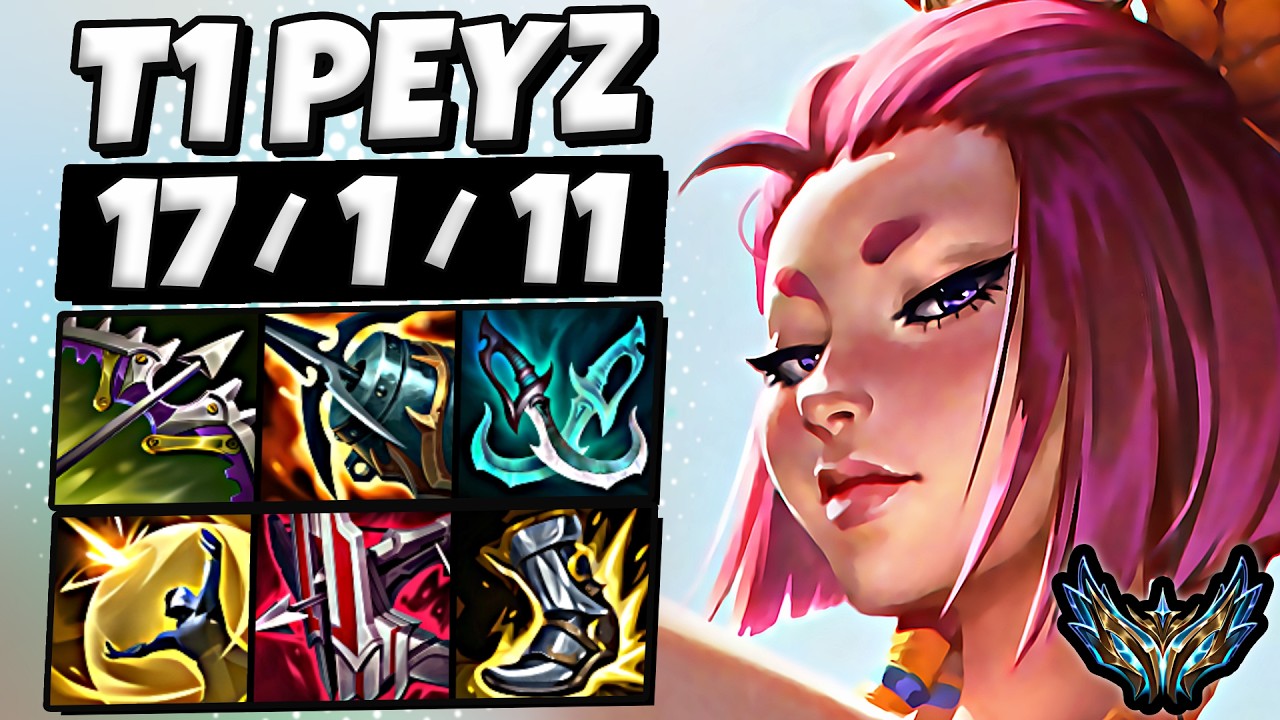 T1 Peyz Yunara vs Caitlyn [ ADC ] Rank #2 Korea Desafiante Patch 26.7
