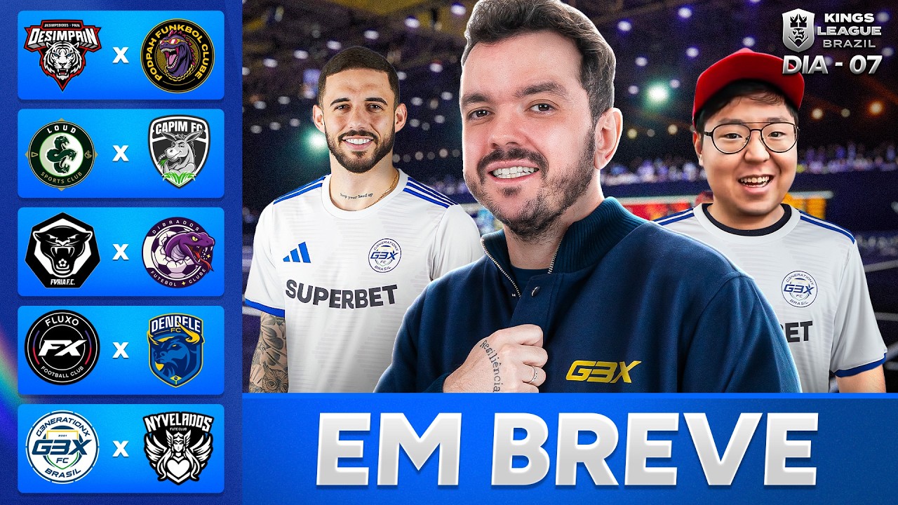 G3X FC X NYVELADOS FC | KingsLeague Brasil Split 2 | DIA 7 – !socio – Siga @Gaules