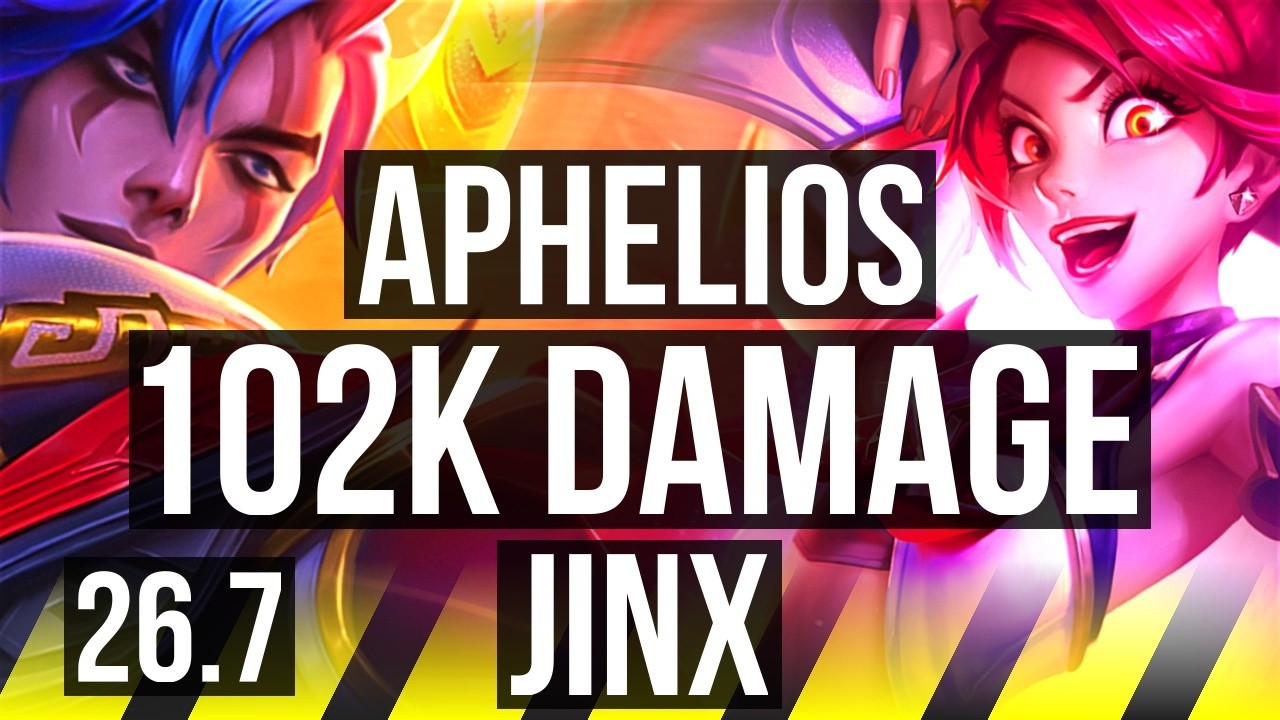 APHELIOS & Nautilus vs JINX & Alistar (ADC) | 102K Dano | EUW Mestre | 26.7