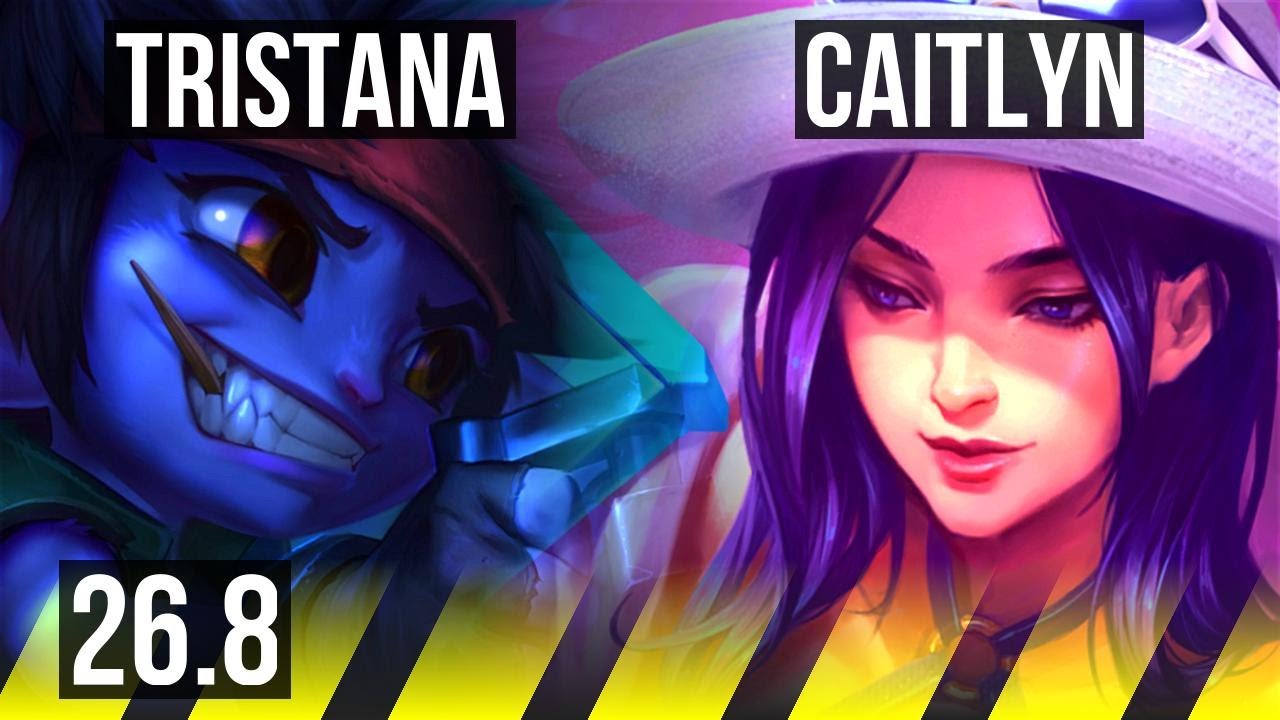 TRISTANA & Yuumi vs CAITLYN & Morgana (ADC) | Good KDA: 21/1/3 | KR Mestre | 26.8