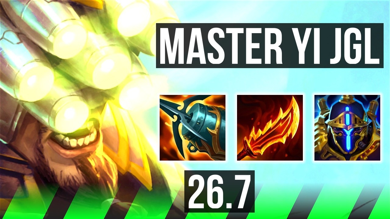 Mestre YI vs RENGAR (JGL) | Good KDA: 17/1/6 | KR Desafiante | 26.7