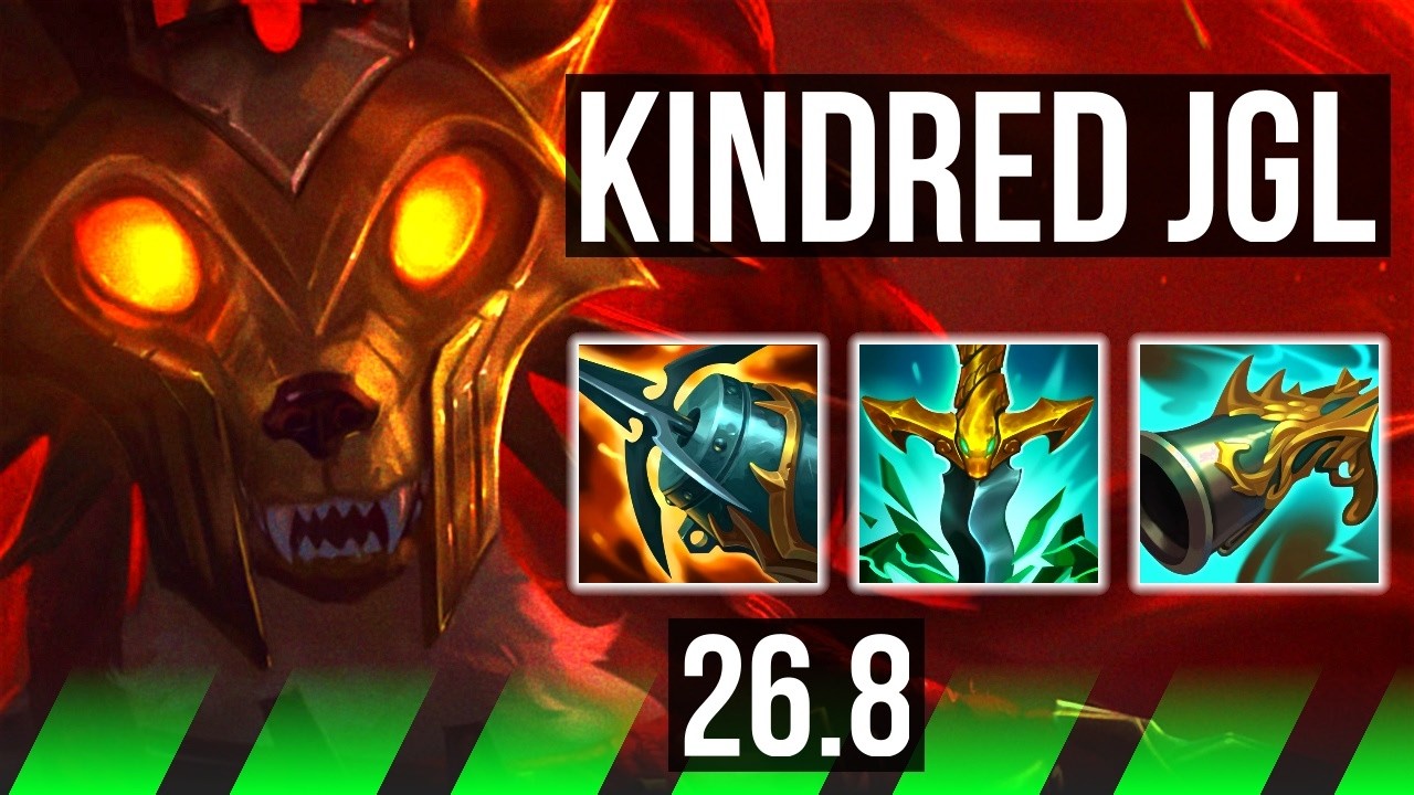KINDRED vs LEE SIN (JGL) | 61K Dano, 6k gold Retorno | KR Desafiante | 26.8