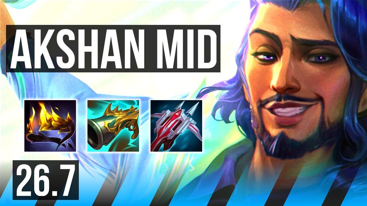 AKSHAN vs IRELIA (MID) | Good KDA: 20/2/6 | KR Mestre | 26.7
