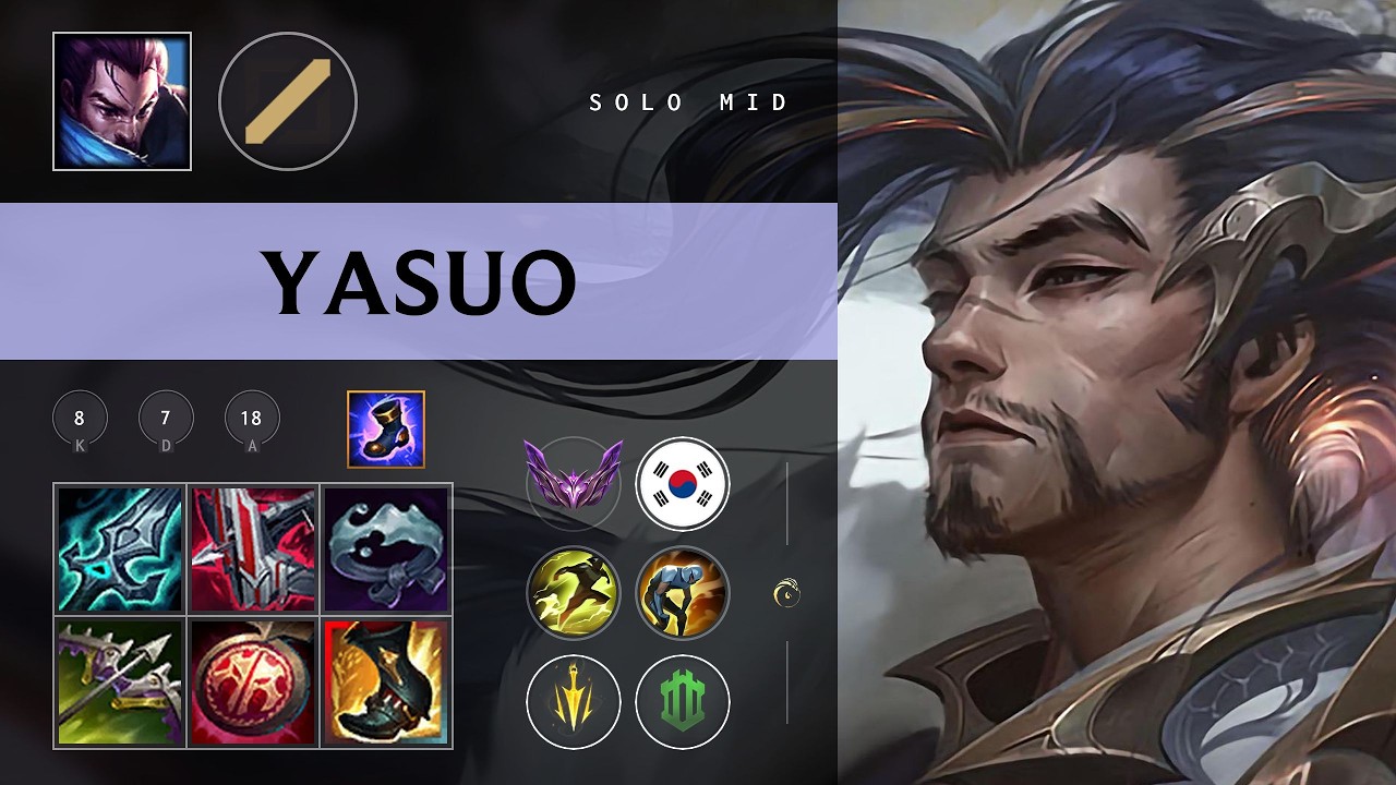 Yasuo Mid vs Lissandra – KR Mestre Patch 26.08