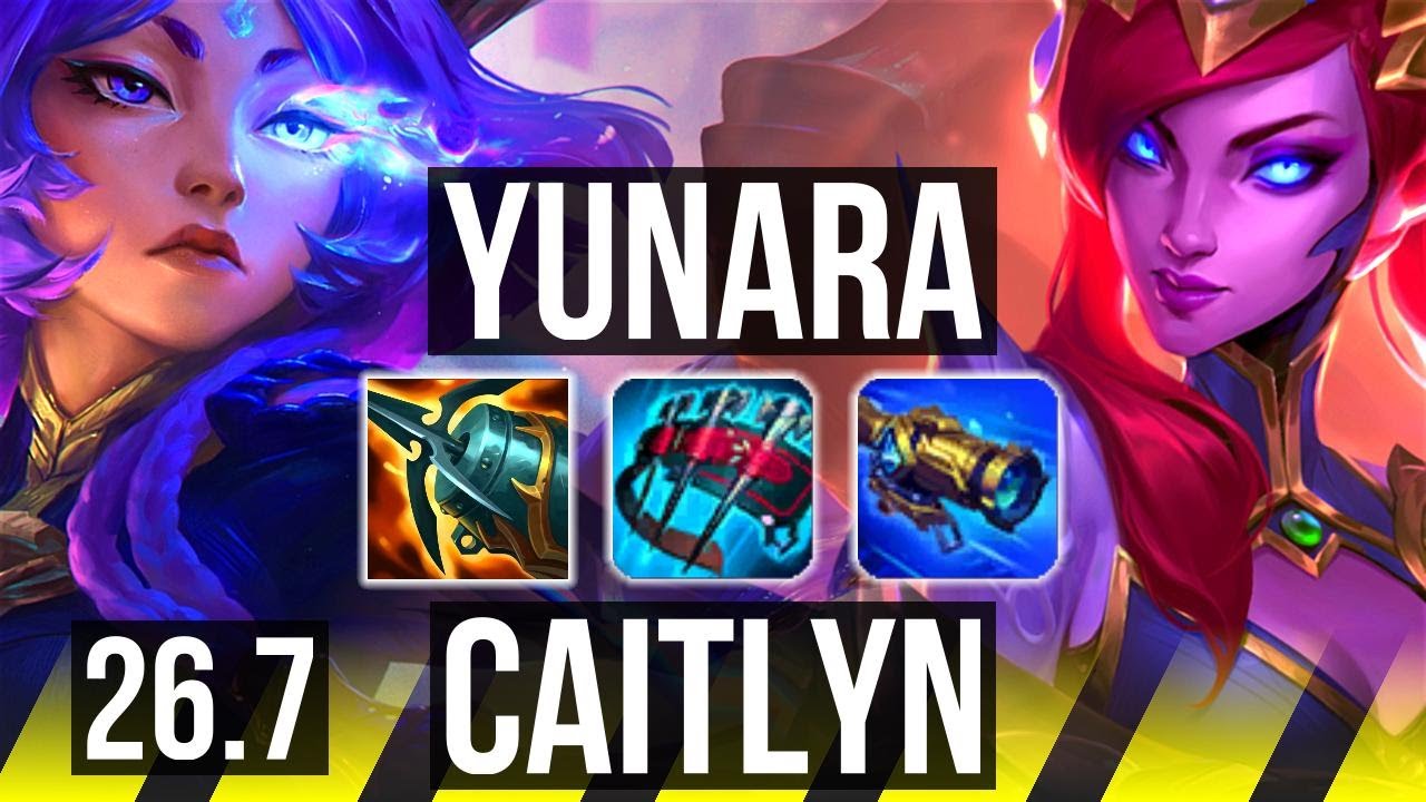 YUNARA & Rakan vs CAITLYN & Bard (ADC) | Good KDA: 18/2/3 | EUW Mestre | 26.7