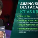Jogador Aiming da KT Rolster dando entrevista após a vitória contra o time da KRX pela partida de número 31 da LCK 2026.