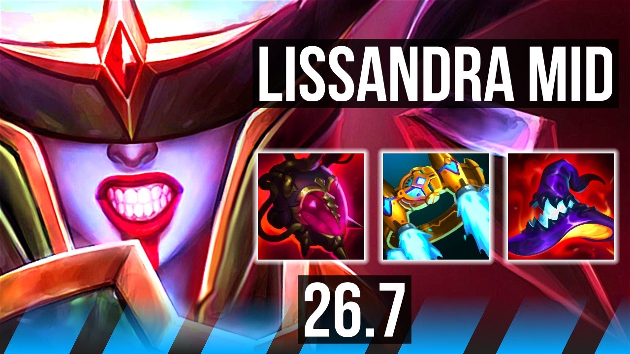 LISSANDRA vs TRYNDAMERE (MID) | 37K Dano | NA Mestre | 26.7