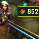 Caitlyn gigante no modo ARAM: Discordem do League of Legends.