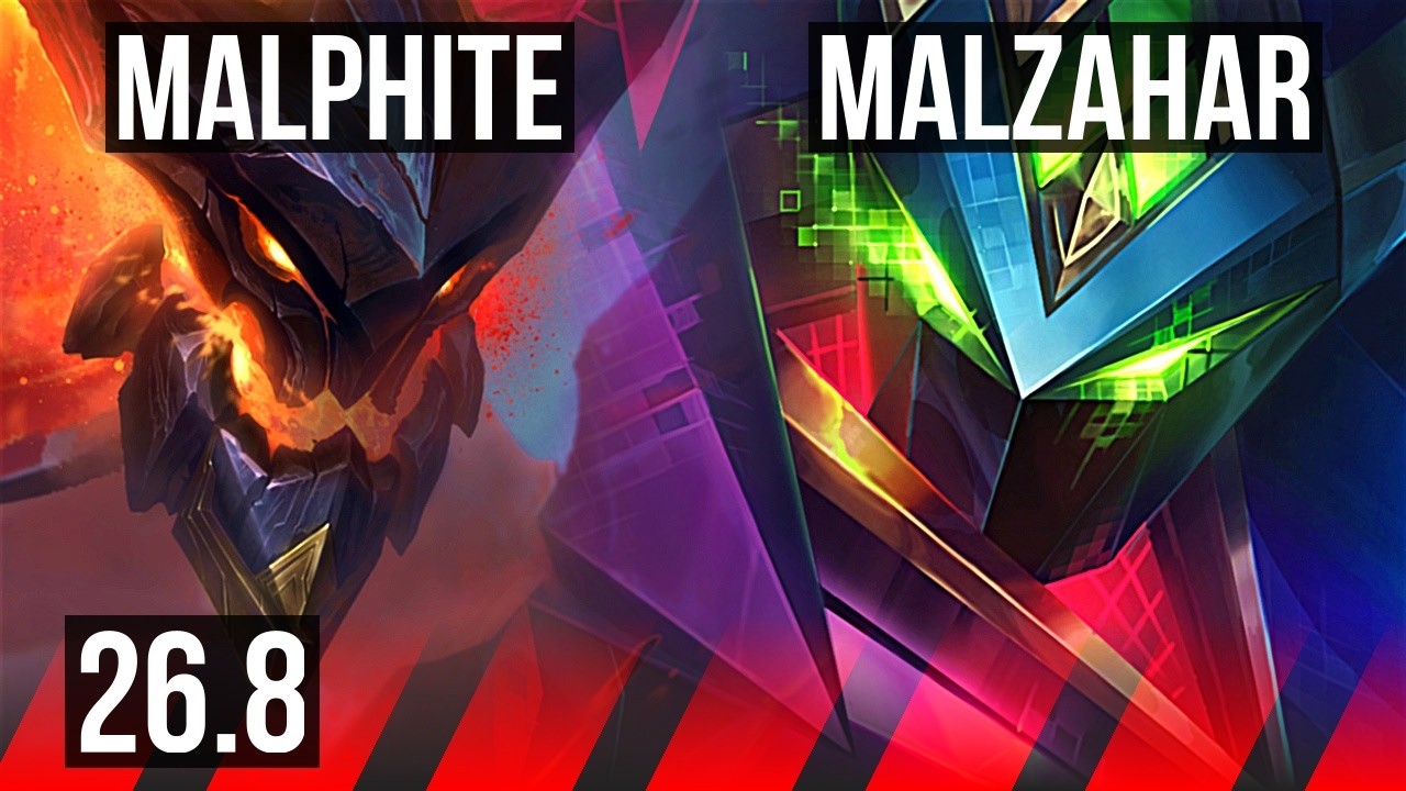 MALPHITE vs MALZAHAR (TOP) | EUNE Mestre | 26.8