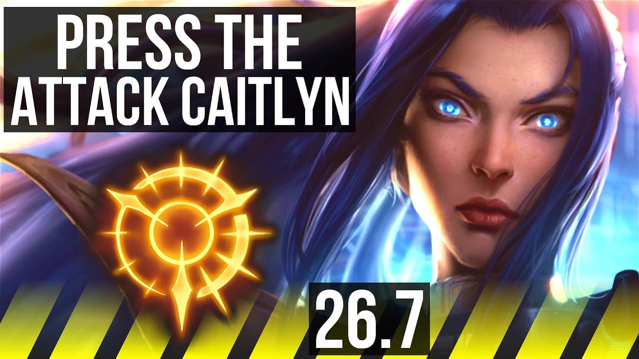 CAITLYN & Thresh vs DRAVEN & Janna (ADC) | Press The Attack, 49K Dano | EUW Mestre | 26.7