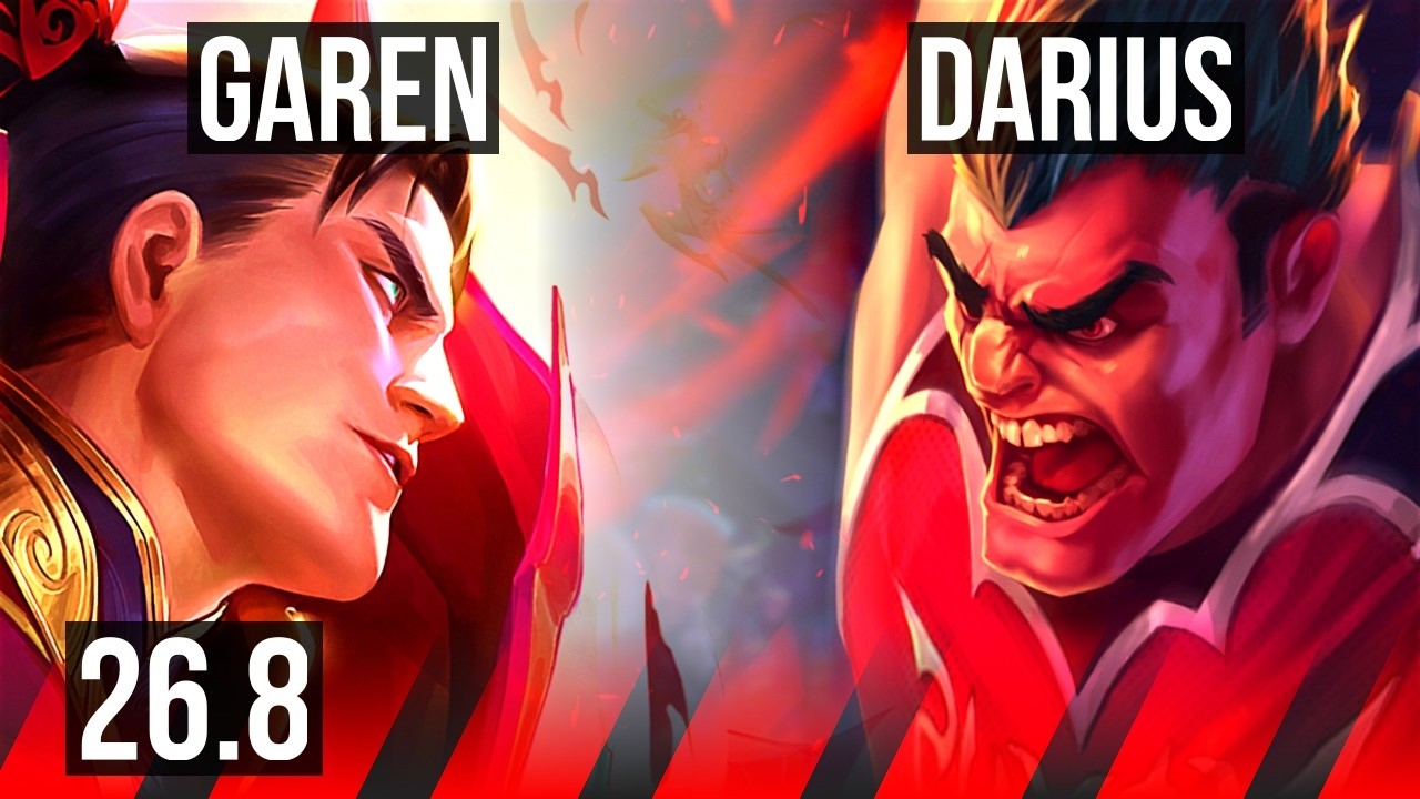 GAREN vs DARIUS (TOP) | Good KDA: 11/1/2 | EUW Mestre | 26.8