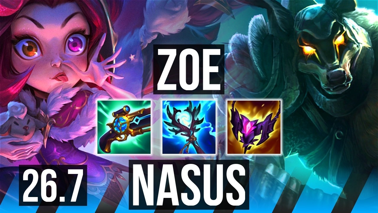 ZOE vs NASUS (MID) | EUW Mestre | 26.7