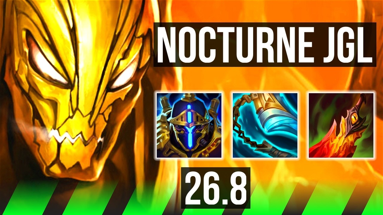 NOCTURNE vs DIANA (JGL) | Good KDA: 19/1/7 | EUW Mestre | 26.8