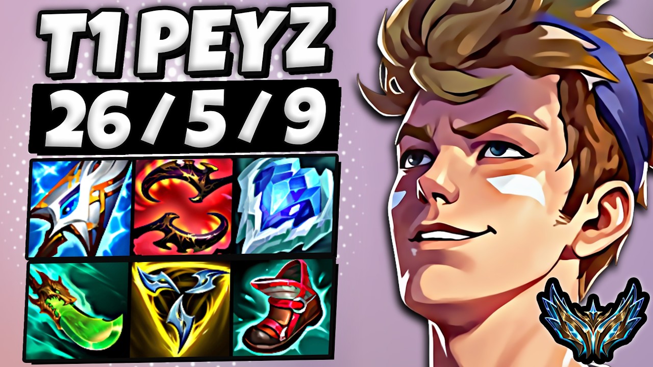 T1 Peyz Ezreal vs Sivir [ ADC ] Korea Desafiante 2489 LP | Patch 26.8