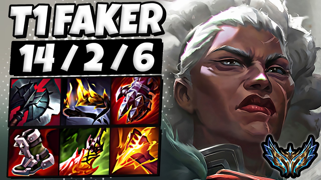 T1 Faker Ambessa vs Skarner [ Jungle ] Korea Desafiante 1993 LP | Patch 26.8