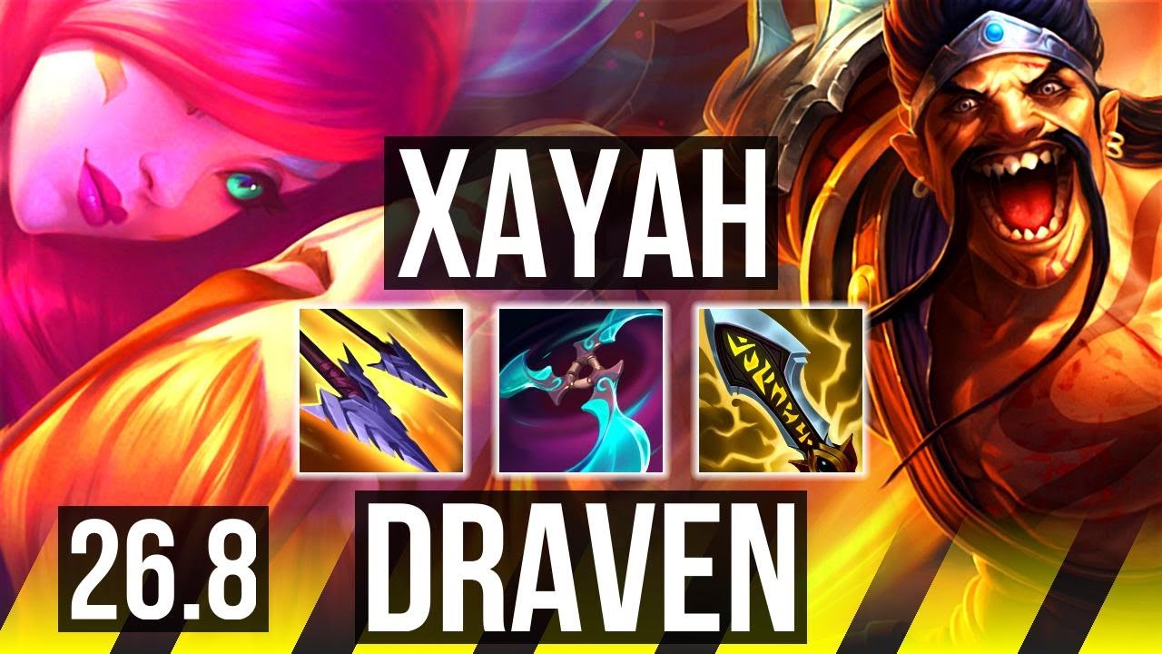 XAYAH & Morgana vs DRAVEN & Blitzcrank (ADC) | NA Mestre | 26.8