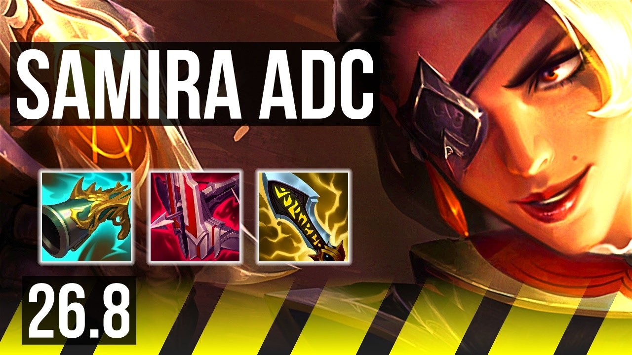 SAMIRA & Nautilus vs ASHE & Taliyah (ADC) | Good KDA: 28/2/3 | KR Mestre | 26.8