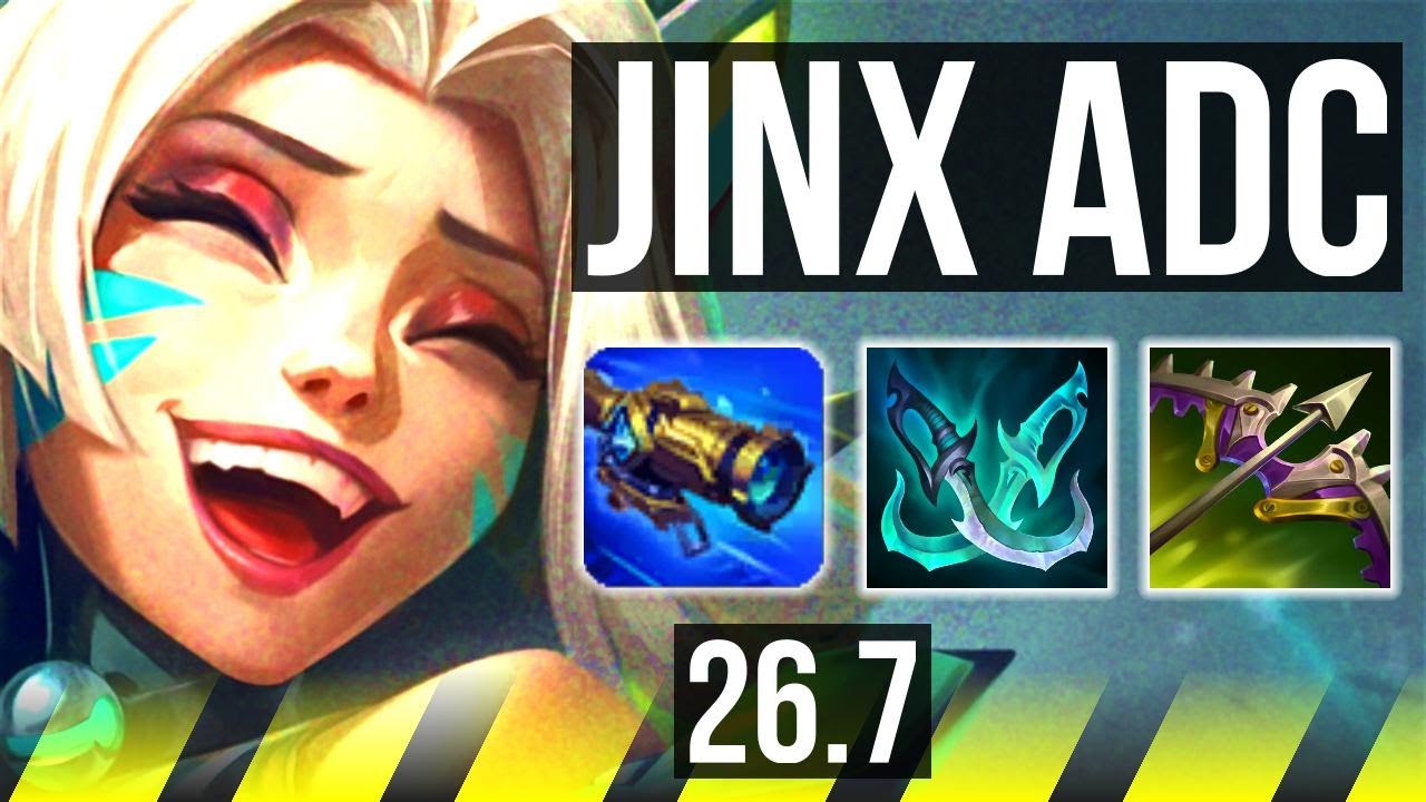 JINX & Leona vs CAITLYN & Soraka (ADC) | Good KDA: 18/1/4 | NA Mestre | 26.7