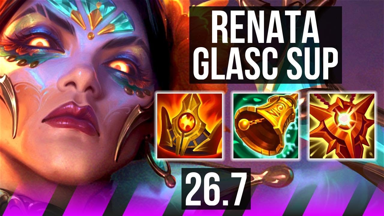 RENATA GLASC & Ashe vs JANNA & Veigar (SUP) | Good KDA: 1/2/26 | EUW Grão-Mestre | 26.7