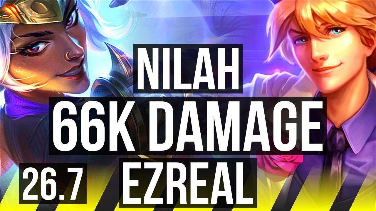 NILAH & Yuumi vs EZREAL & Bard (ADC) | 66K Dano | KR Mestre | 26.7