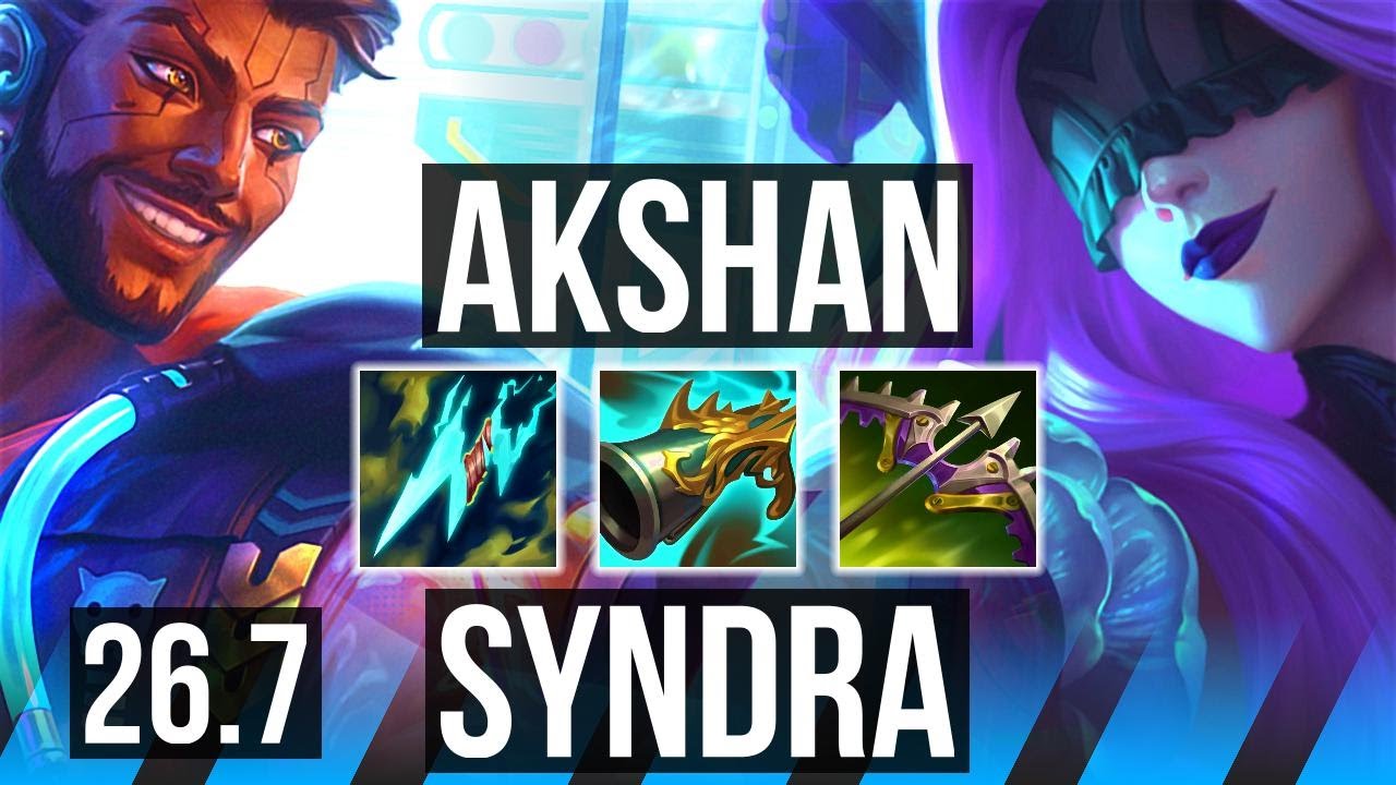 AKSHAN vs SYNDRA (MID) | Good KDA: 14/1/8 | KR Desafiante | 26.7