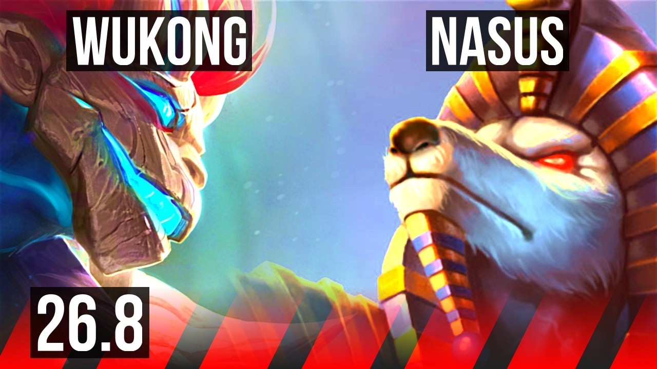 WUKONG vs NASUS (TOP) | EUNE Mestre | 26.8