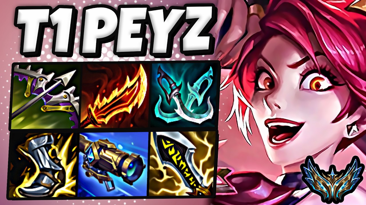 T1 Peyz Jinx vs Cassiopeia [ ADC ] Rank #2 Korea Desafiante Patch 26.7