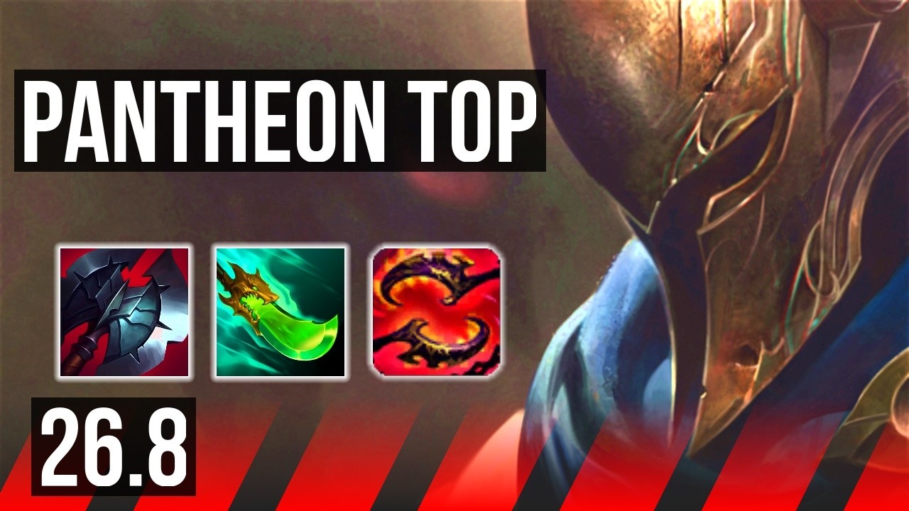 PANTHEON vs K’SANTE (TOP) | Good KDA: 12/1/6 | NA Mestre | 26.8