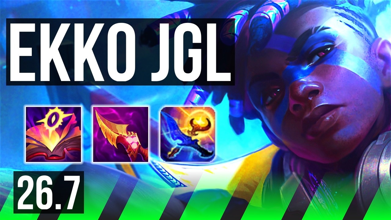 EKKO vs JARVAN IV (JGL) | Good KDA: 33/1/4, 49K Dano | EUW Mestre | 26.7