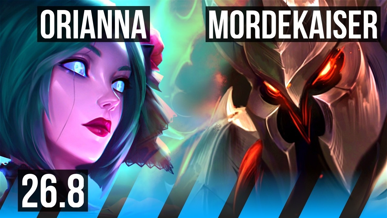 ORIANNA vs MORDEKAISER (MID) | Good KDA: 14/1/4 | KR Diamante | 26.8