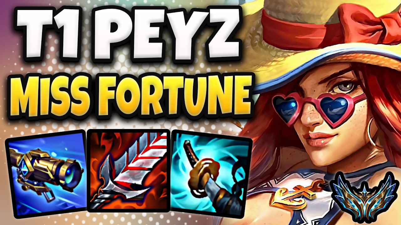 T1 Peyz Miss Fortune vs Lucian [ ADC ] Rank #2 Korea Desafiante Patch 26.7
