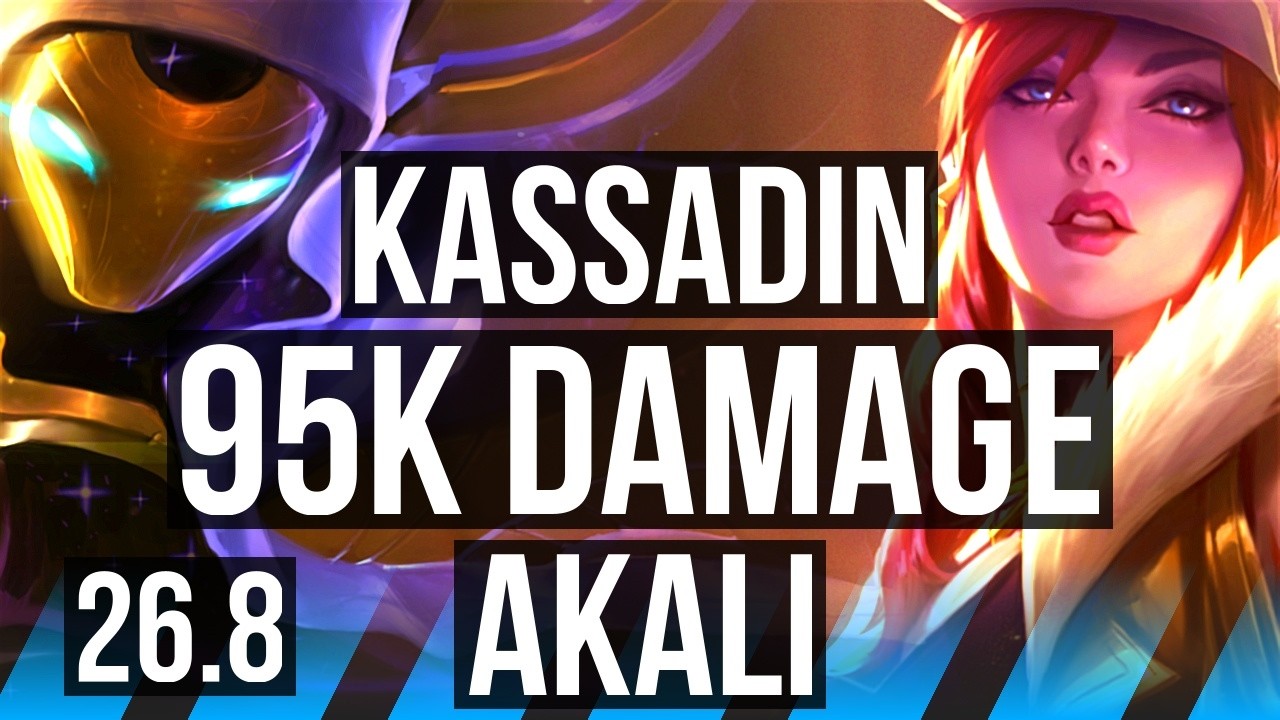 KASSADIN vs AKALI (MID) | 95K Dano | EUW Diamante | 26.8
