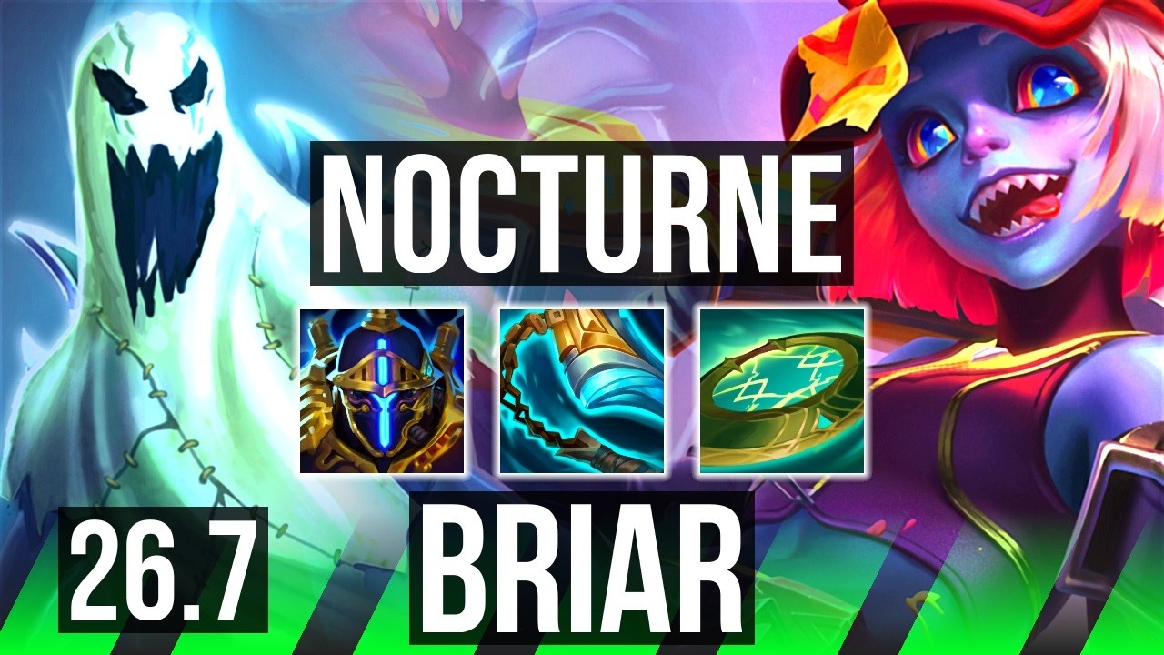 NOCTURNE vs BRIAR (JGL) | Good KDA: 20/1/11 | KR Diamante | 26.7