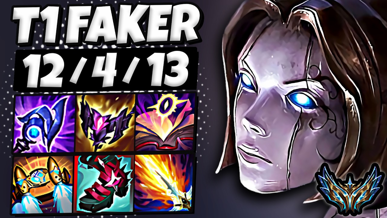 T1 Faker Orianna vs Azir [ MID ] Korea Desafiante 1904 LP | Patch 26.8