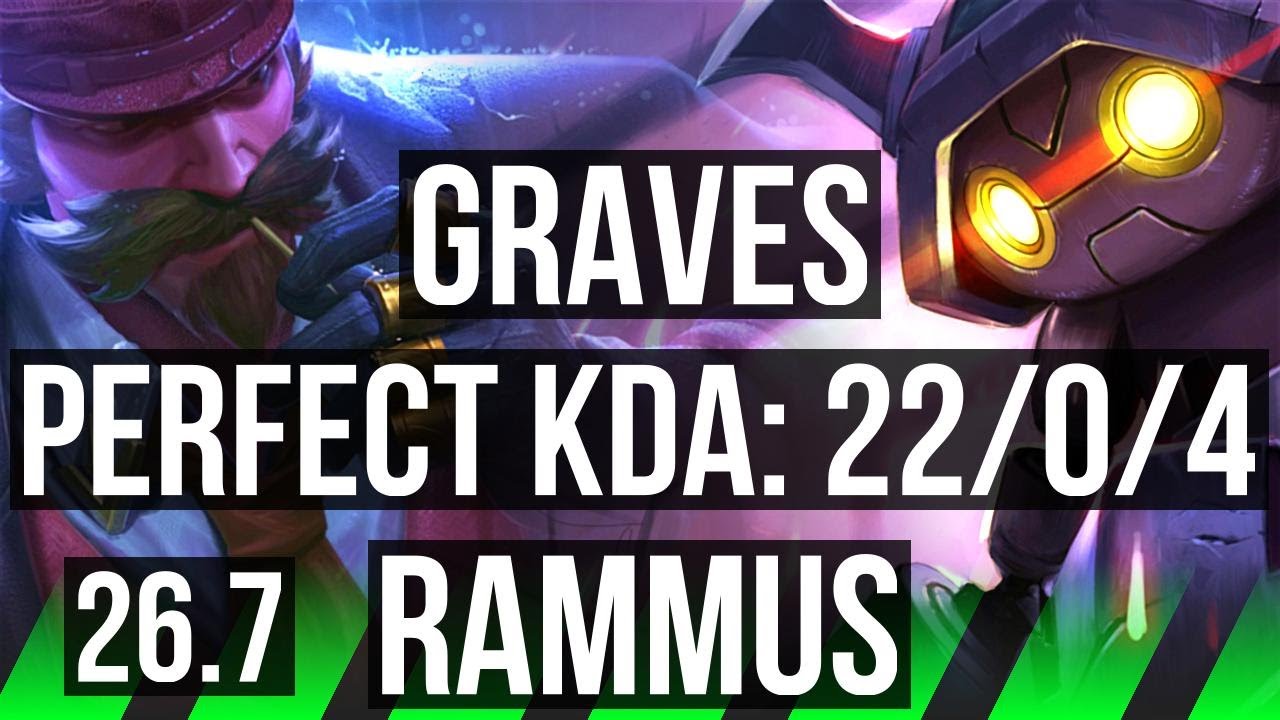 GRAVES vs RAMMUS (JGL) | Perfect KDA: 22/0/4, 5k gold Retorno | JP Desafiante | 26.7