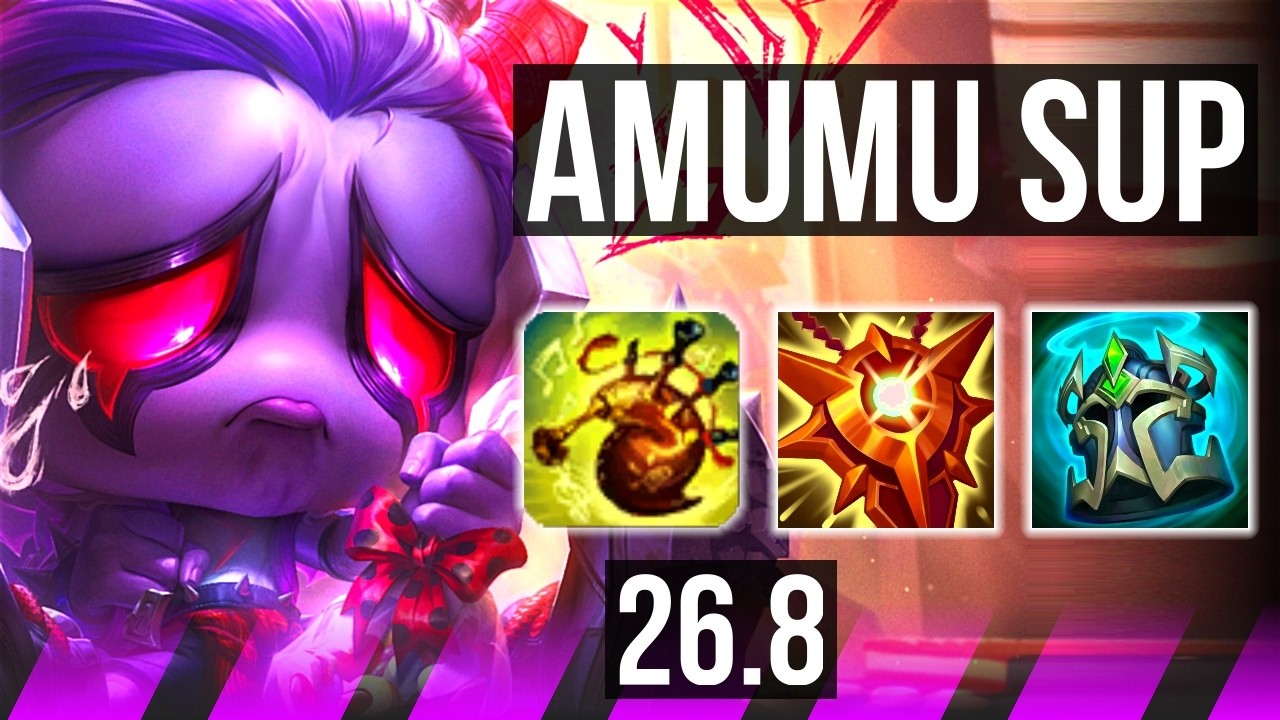 AMUMU & Lucian vs THRESH & Miss Fortune (SUP) | KR Mestre | 26.8