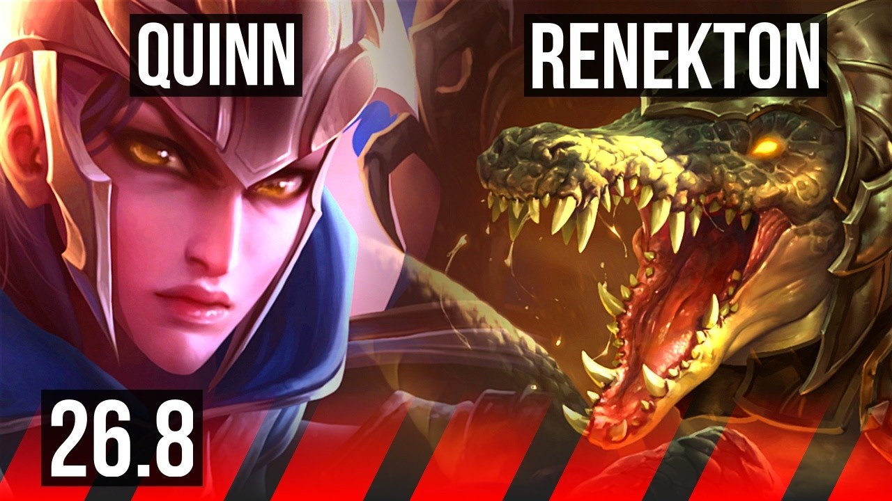 QUINN vs RENEKTON (TOP) | KR Mestre | 26.8