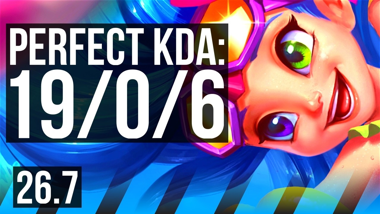 ZOE vs XERATH (MID) | Perfect KDA: 19/0/6, 6k gold Retorno, 44K Dano | KR Diamante | 26.7