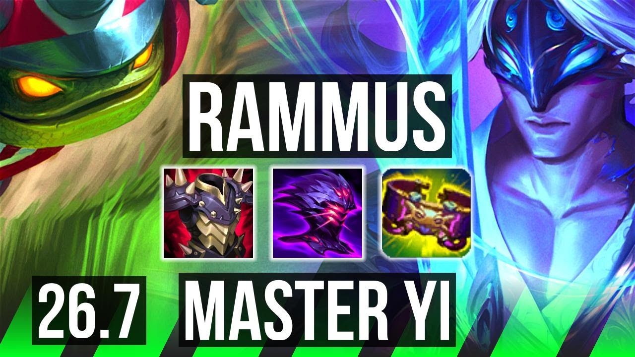 RAMMUS vs Mestre YI (JGL) | EUW Mestre | 26.7