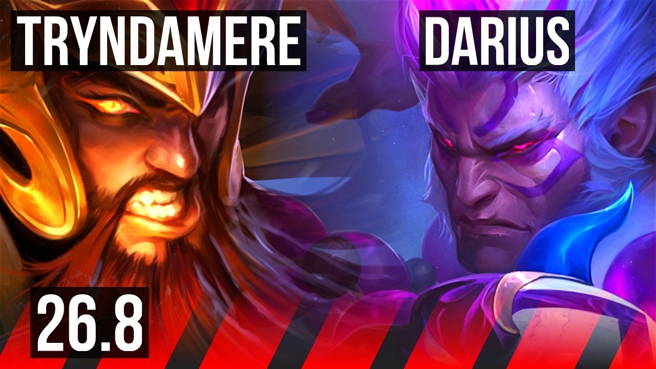 TRYNDAMERE vs DARIUS (TOP) | EUW Mestre | 26.8